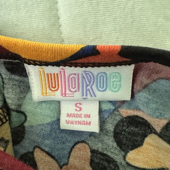 LULAROE X DISNEY Womens Dress Small All Over Minnie Mouse Pattern Retro New Wave - Picture 5 of 10